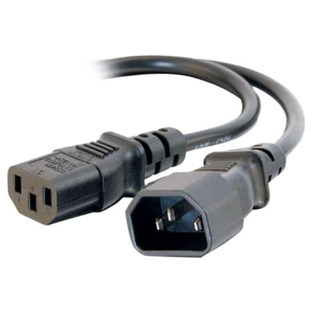 Cb Distributing 6ft 16 Awg 250 Volt Computer Power Extension Cord - iec320c14 To Iec320c13 ST131680